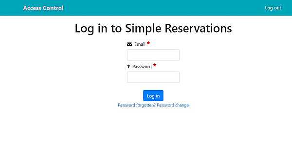 log in to hotel reservations